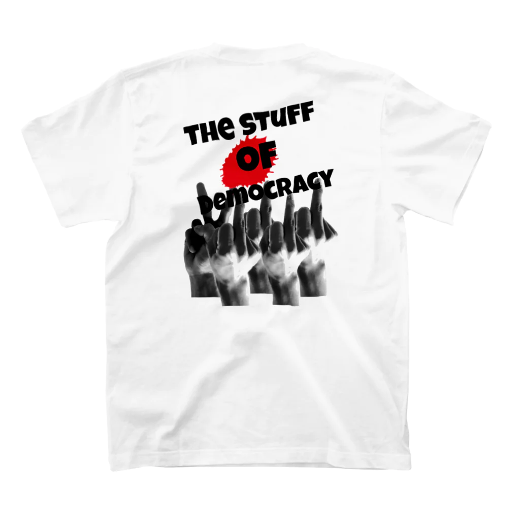 ShabbyPenisのThe  stuff of democracy パンクファッション tシャツ Regular Fit T-Shirtの裏面