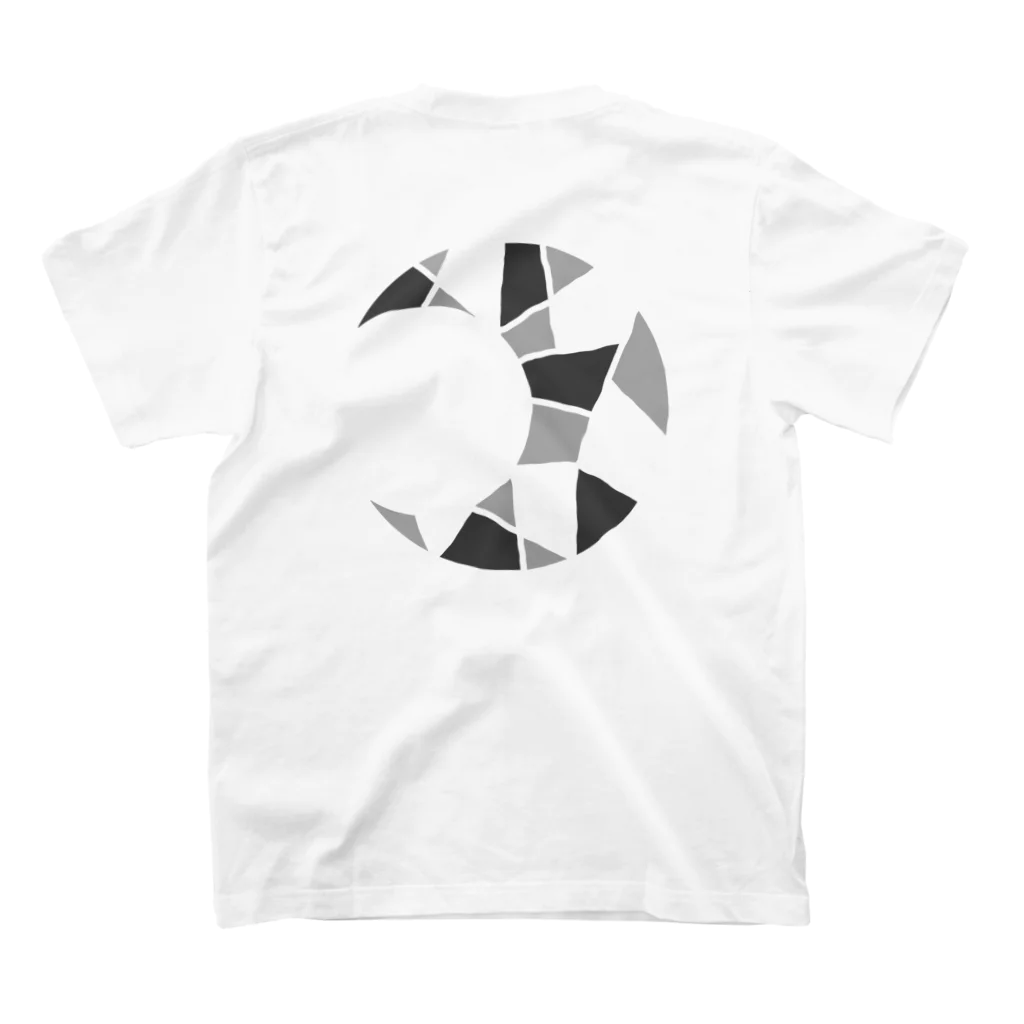 naosisoのツギハギお月様 スタンダードTシャツの裏面