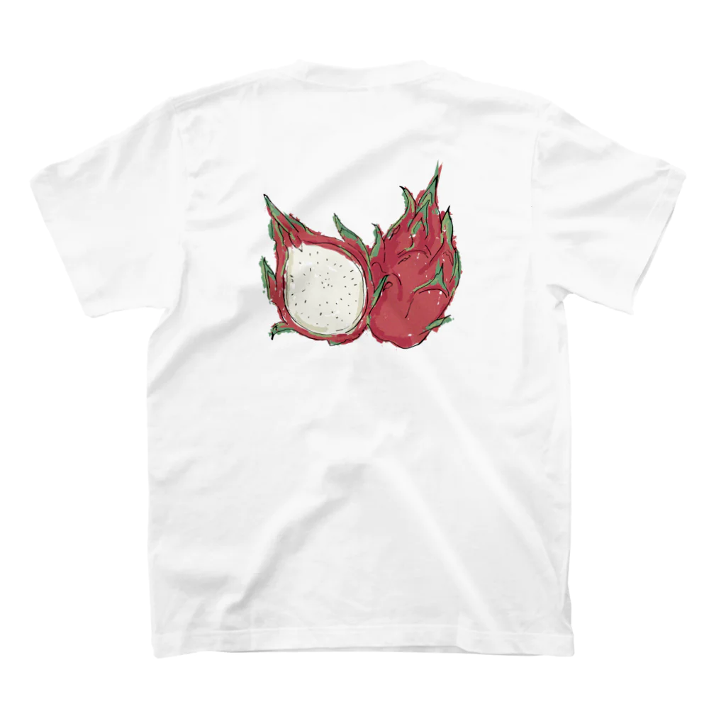 Lily And HaruのDRAGON FRUIT 02 表 裏 Regular Fit T-Shirtの裏面