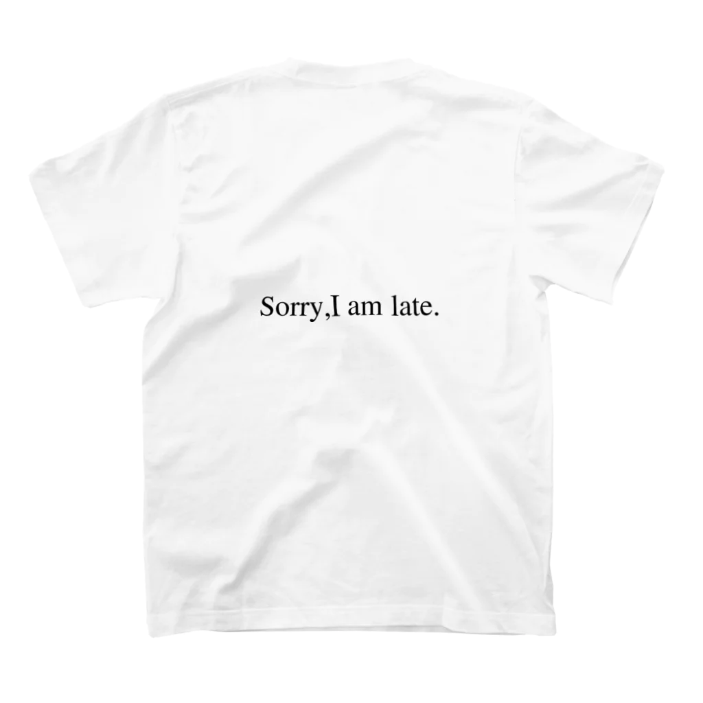 SorryImLateの高そうなフォント スタンダードTシャツの裏面