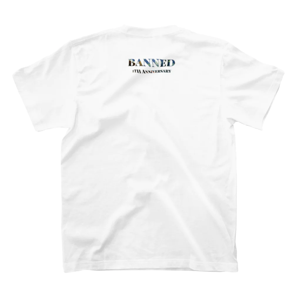 bannedのbanned 1th Anniversary スタンダードTシャツの裏面