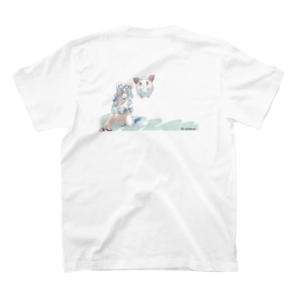 Melo BlackのHello , I'm Melo and Mimi Regular Fit T-Shirtの裏面