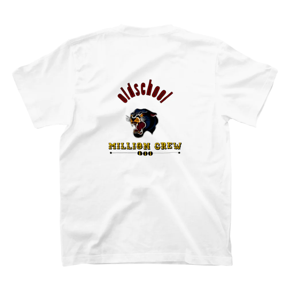 millioncrewのoldschool スタンダードTシャツの裏面