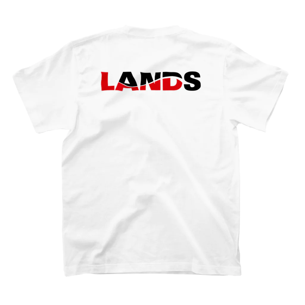 LANDSのLANDSロゴ スタンダードTシャツの裏面