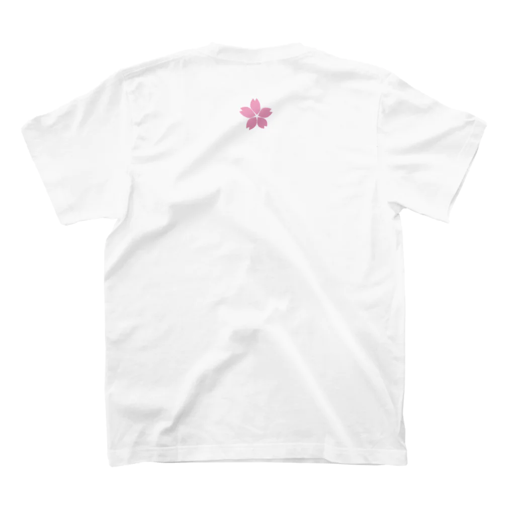 松や SUZURI店のSAKURA FUBUKI Regular Fit T-Shirtの裏面