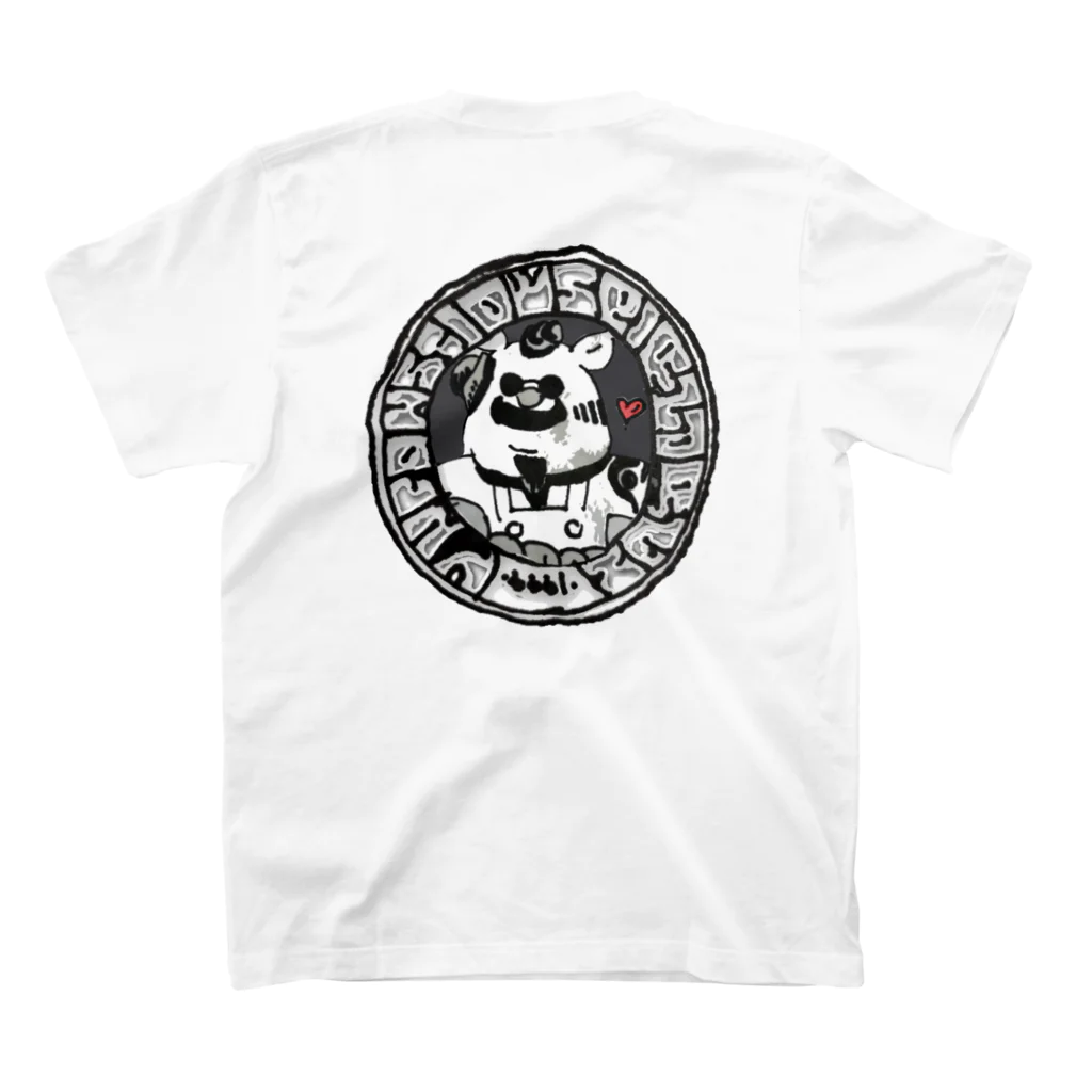 hunpSのUNCON SCIOUS PIG LAUGHS スタンダードTシャツの裏面