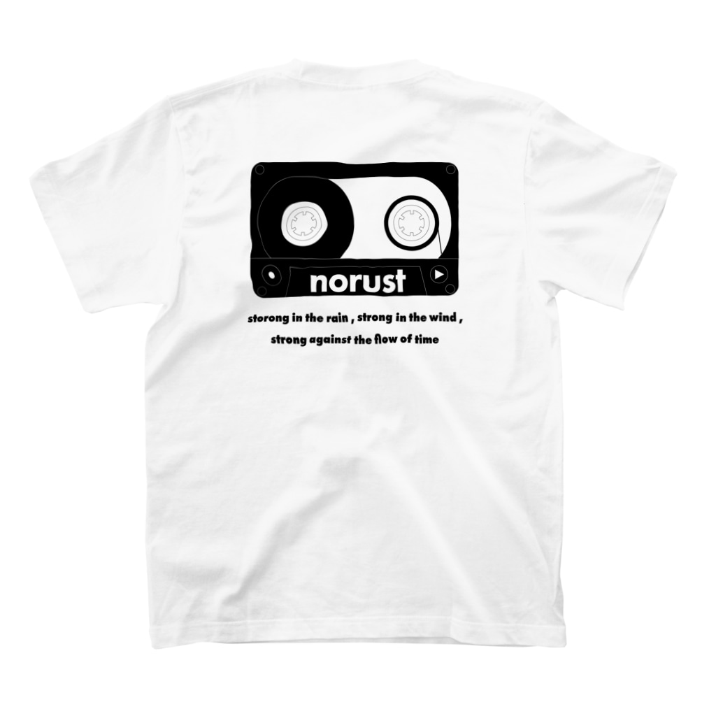 norustのcassette tape-006 Regular Fit T-Shirtの裏面