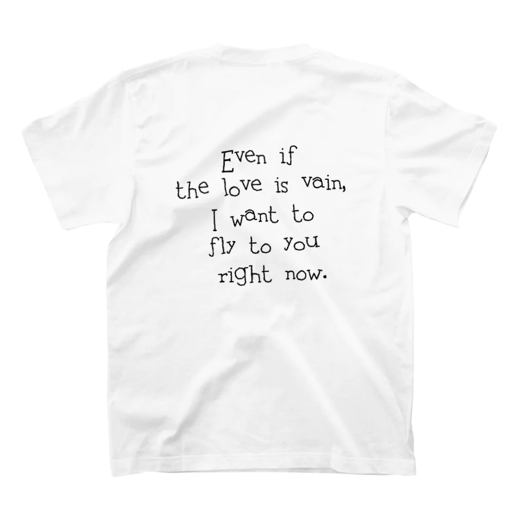 UK_StoreのLOVE MESSAGE スタンダードTシャツの裏面