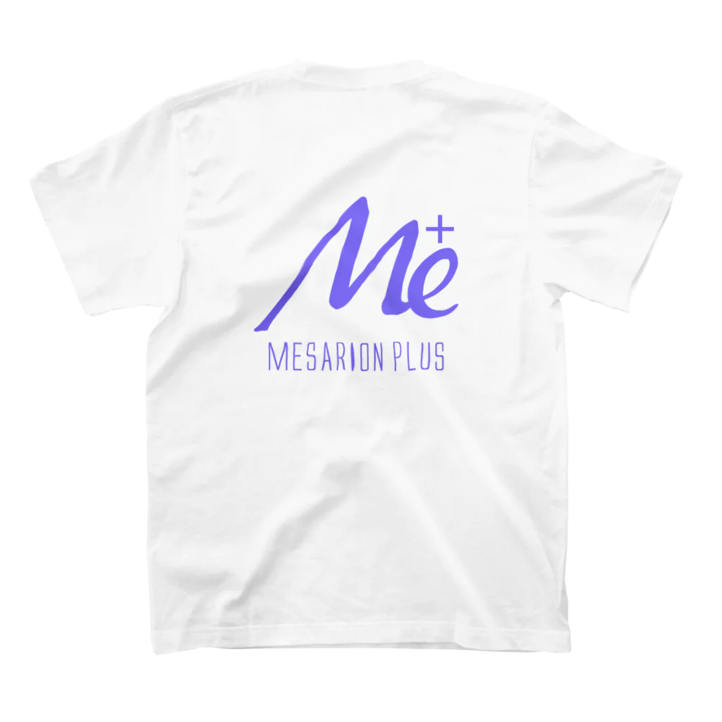 keita屋のMESARION＋ロゴ文字切り抜きVer（紫） スタンダードTシャツの裏面