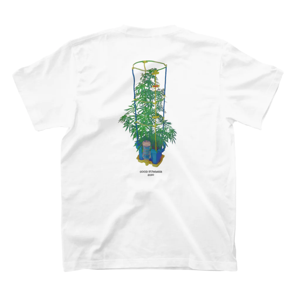 YMT.のWeek end weeds. スタンダードTシャツの裏面