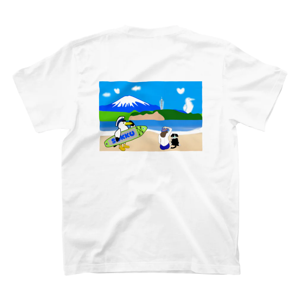 Fortune Campers そっくの雑貨屋さんの海辺でまったり スタンダードTシャツの裏面