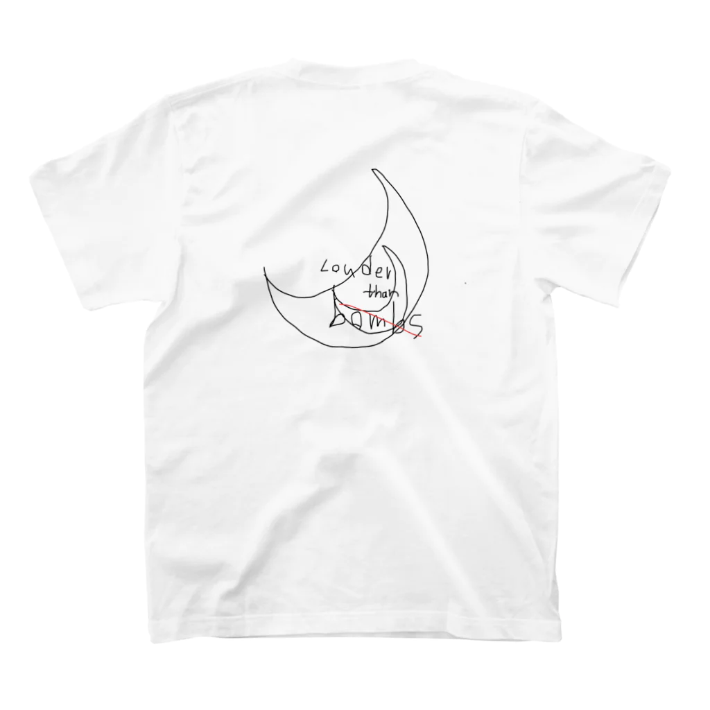 mie watanabeのLouder than bombs スタンダードTシャツの裏面