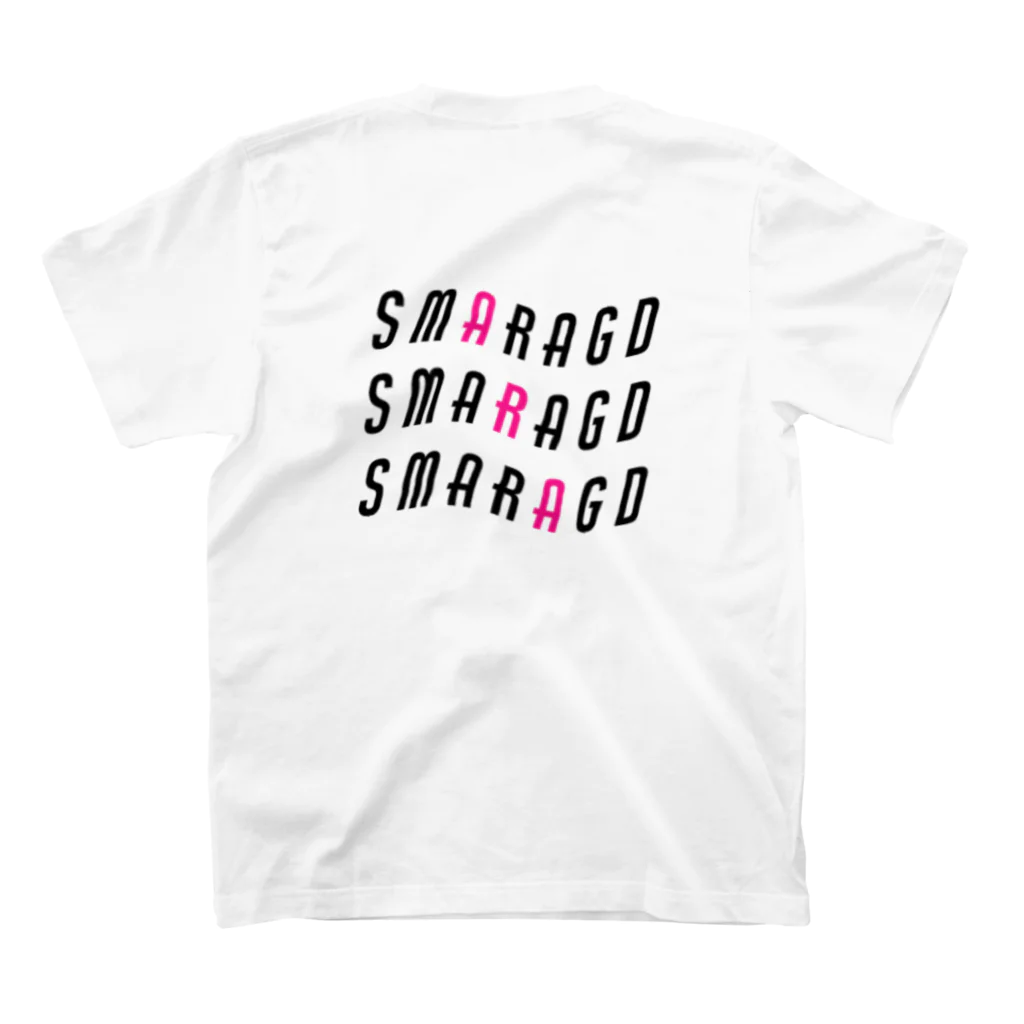 smaragdのSmaragd neon pink スタンダードTシャツの裏面