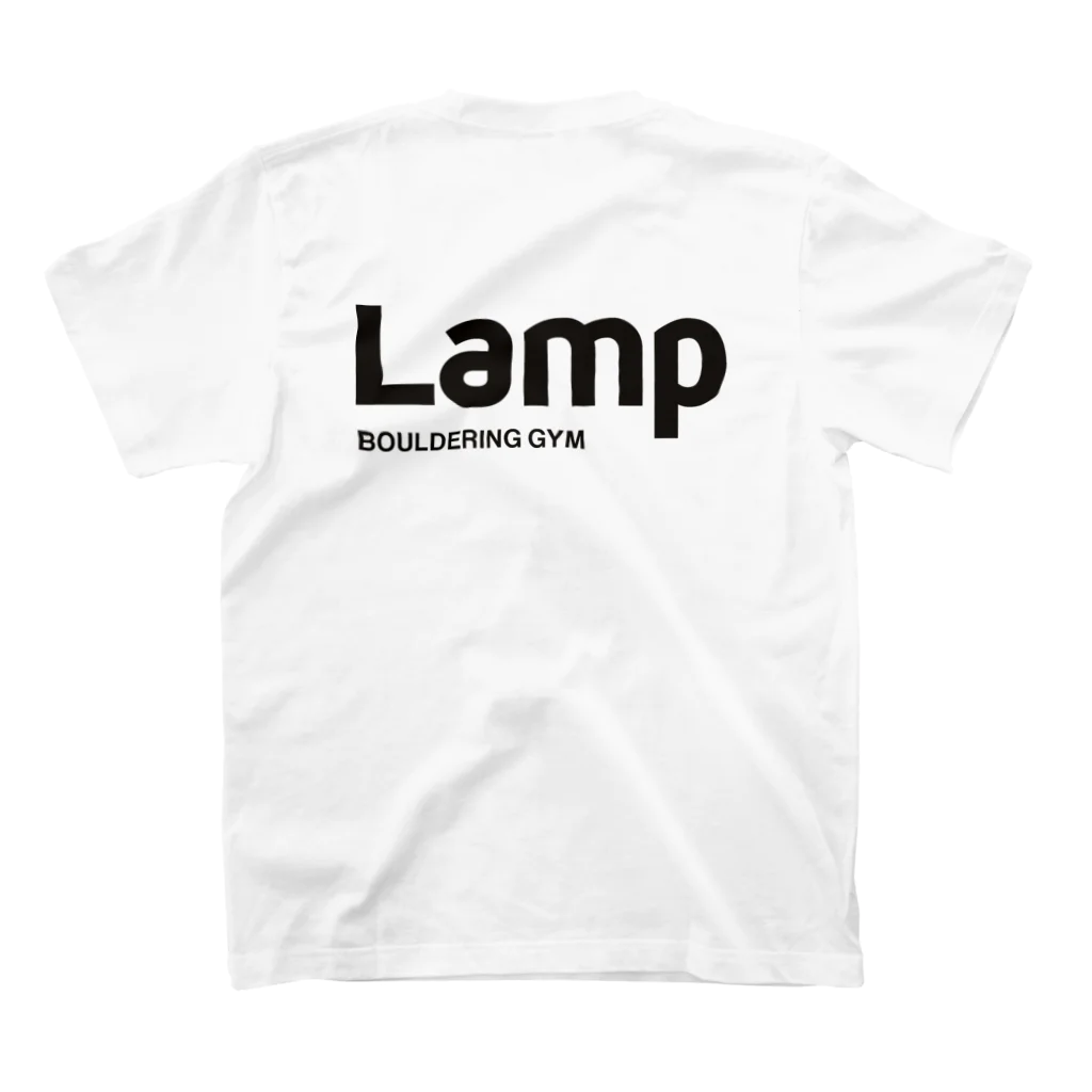 LampPlusBoulderingGYMのペーシックLampロゴ スタンダードTシャツの裏面