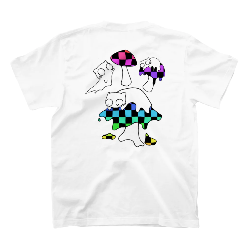 B6_6bitのmushroom スタンダードTシャツの裏面