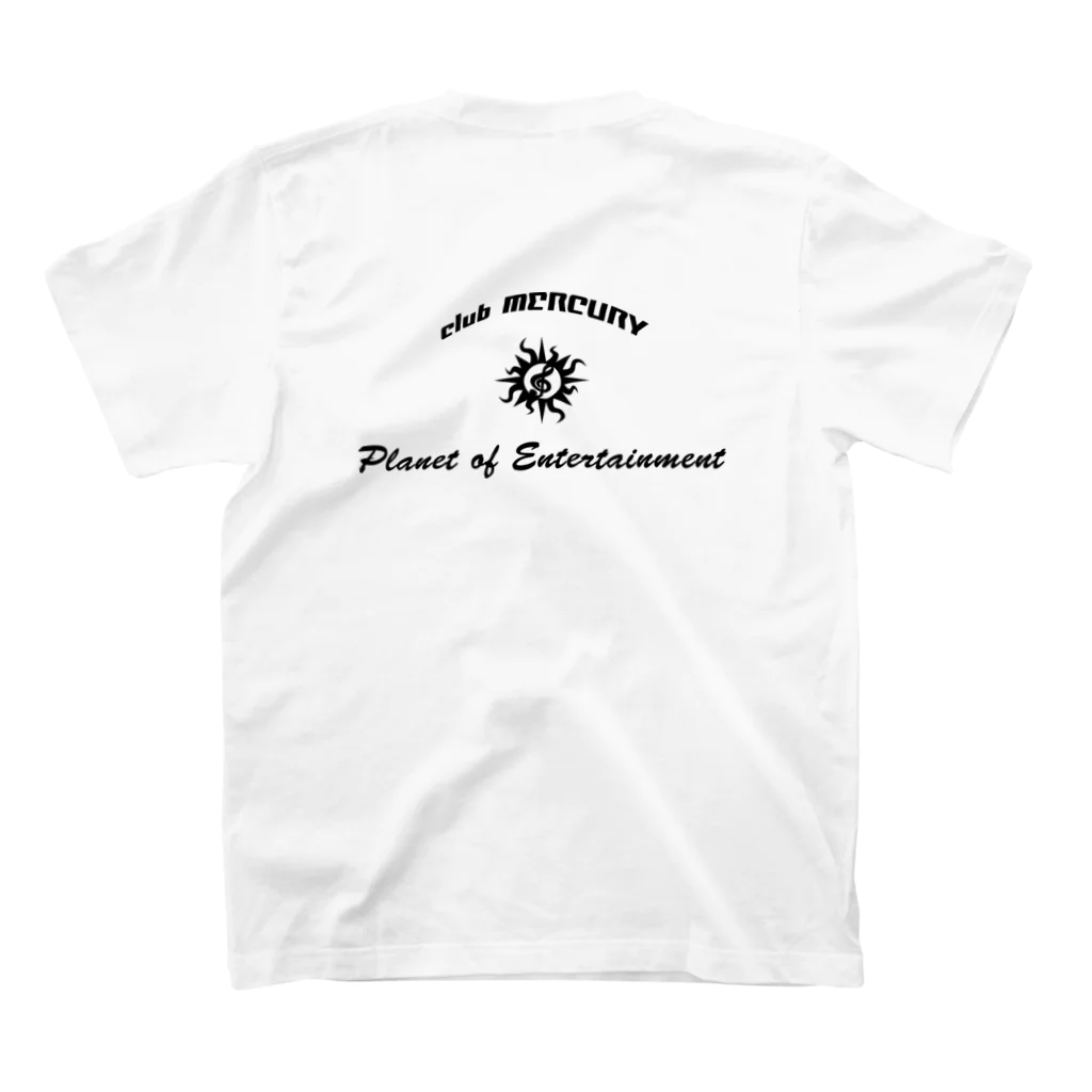 club MERCURYのofficialシンプルLOGO.２ スタンダードTシャツの裏面