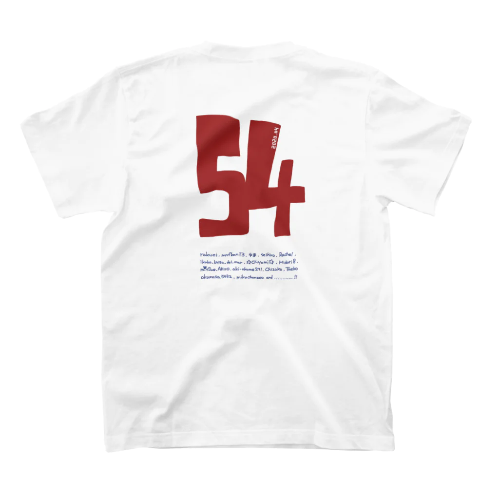 gogoteam54のみんなで作った54T🌏・フチなし スタンダードTシャツの裏面