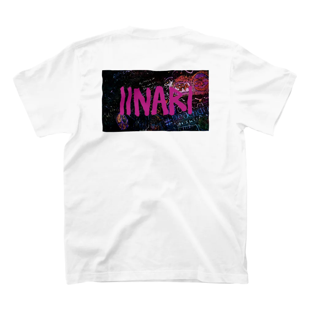  岡田直也のiinari(ベトナムBar) スタンダードTシャツの裏面