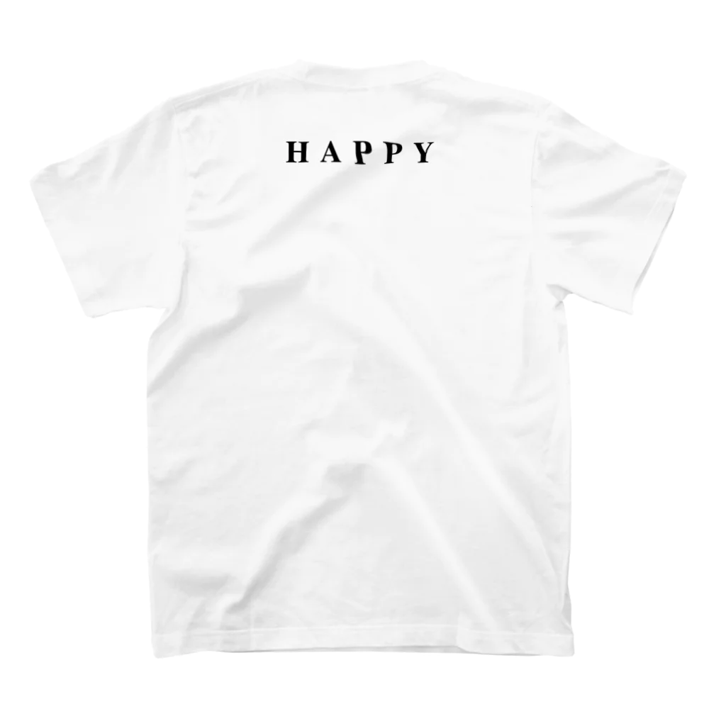 理系のDNAシークエンス"HAPPY" Regular Fit T-Shirtの裏面