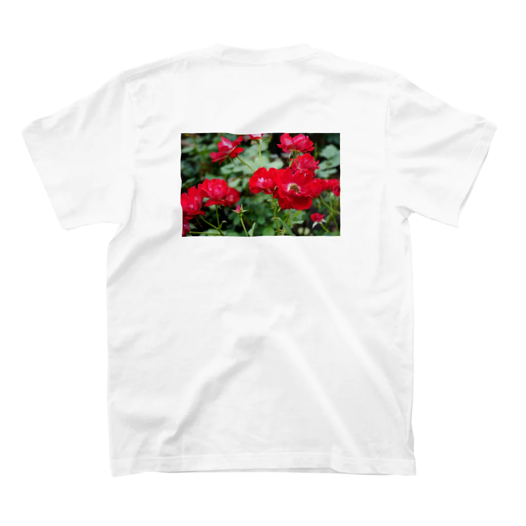 ひなの花(赤) スタンダードTシャツの裏面