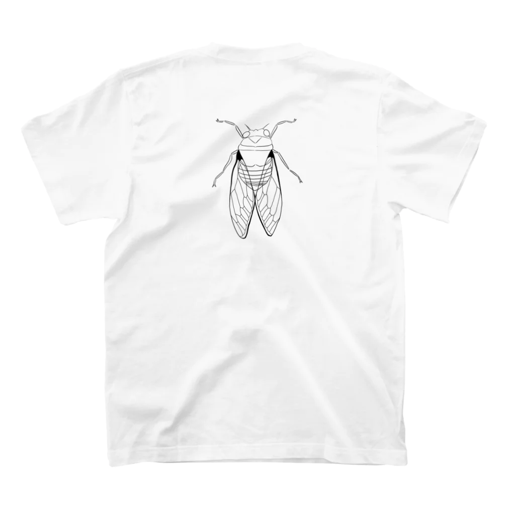 CICADAの蝉 スタンダードTシャツの裏面