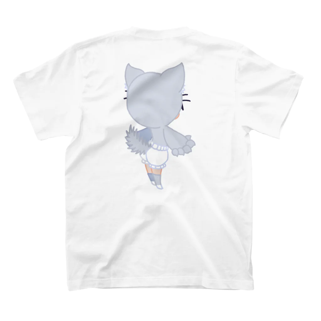 ウサネコのぷり☆オオカミちゃん スタンダードTシャツの裏面