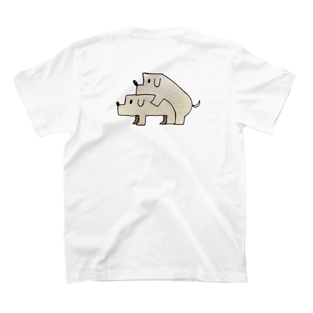 Animals MatingのDogs  Mating(犬の交尾) Regular Fit T-Shirtの裏面