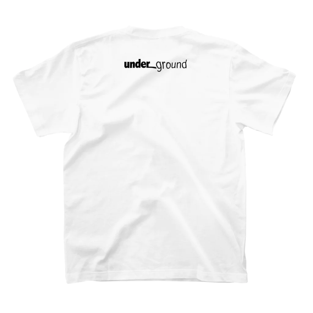 un_grn (月刊アングラ)のun_grn (black logo)【前】/under_ground (black logo)【背】: TS スタンダードTシャツの裏面