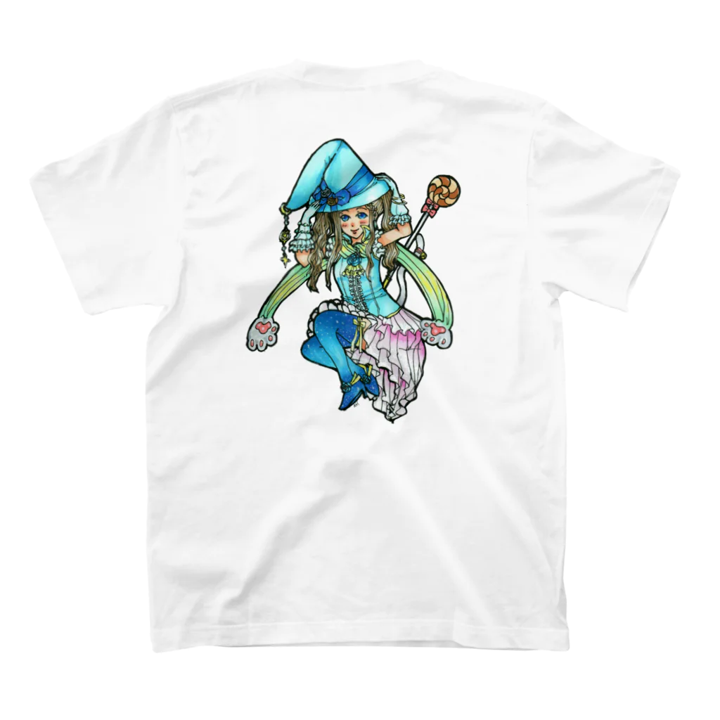 miku'ꜱGallery星猫の魔法少女miku Regular Fit T-Shirtの裏面