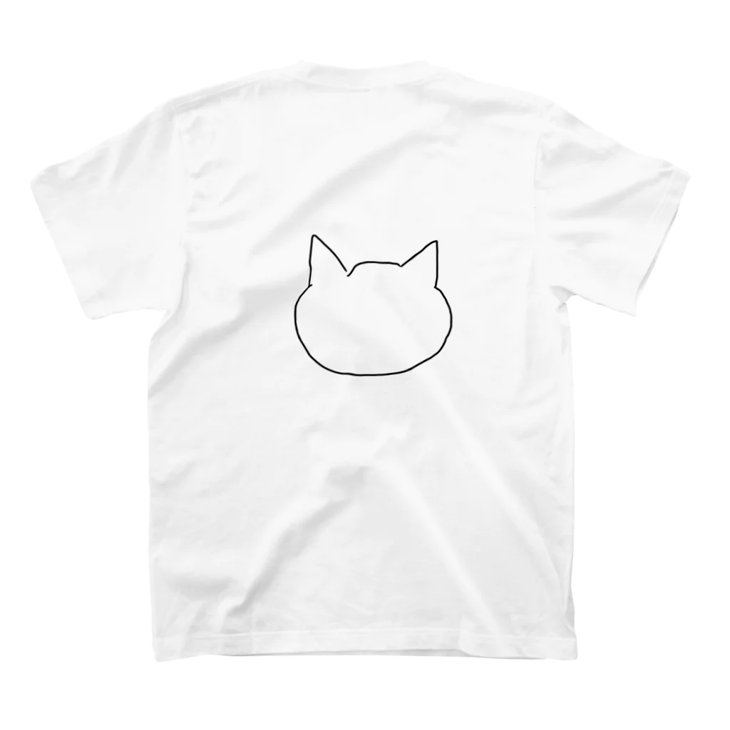 よっしー🐱のねこの絵 にゃーん スタンダードTシャツの裏面