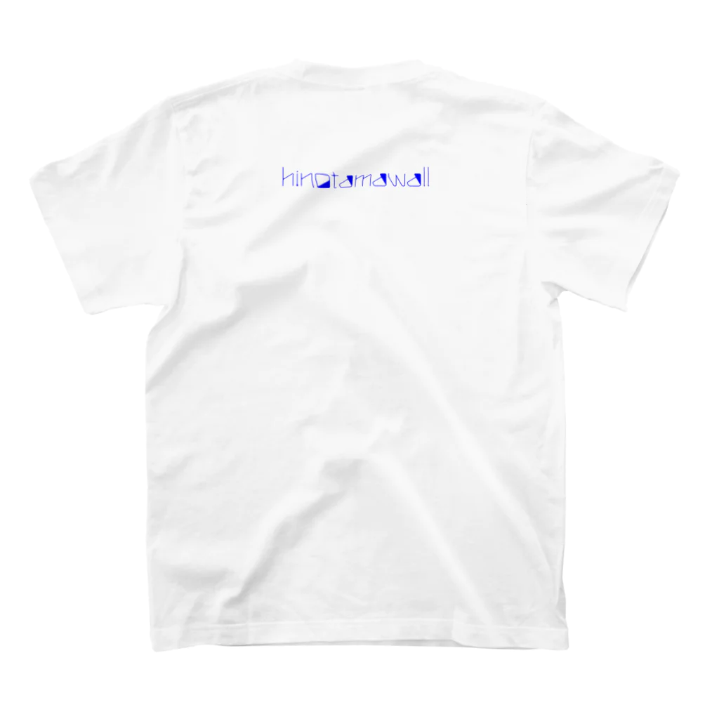 hinotamawallのFire Works blue スタンダードTシャツの裏面