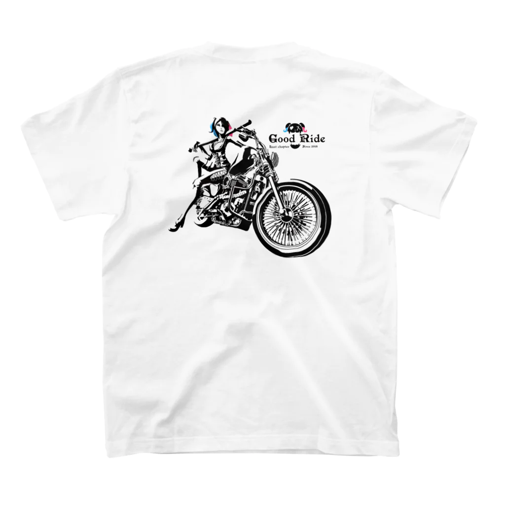 Last Chapterのバイカーガール 【Good Ride】 Regular Fit T-Shirtの裏面