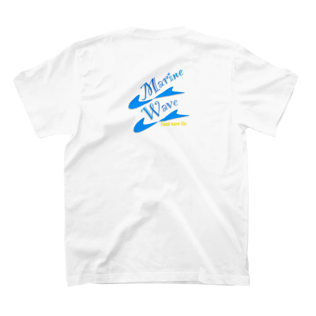 Marine☆WaveのMarine☆Wave (4カラー前面イエロー) Regular Fit T-Shirtの裏面