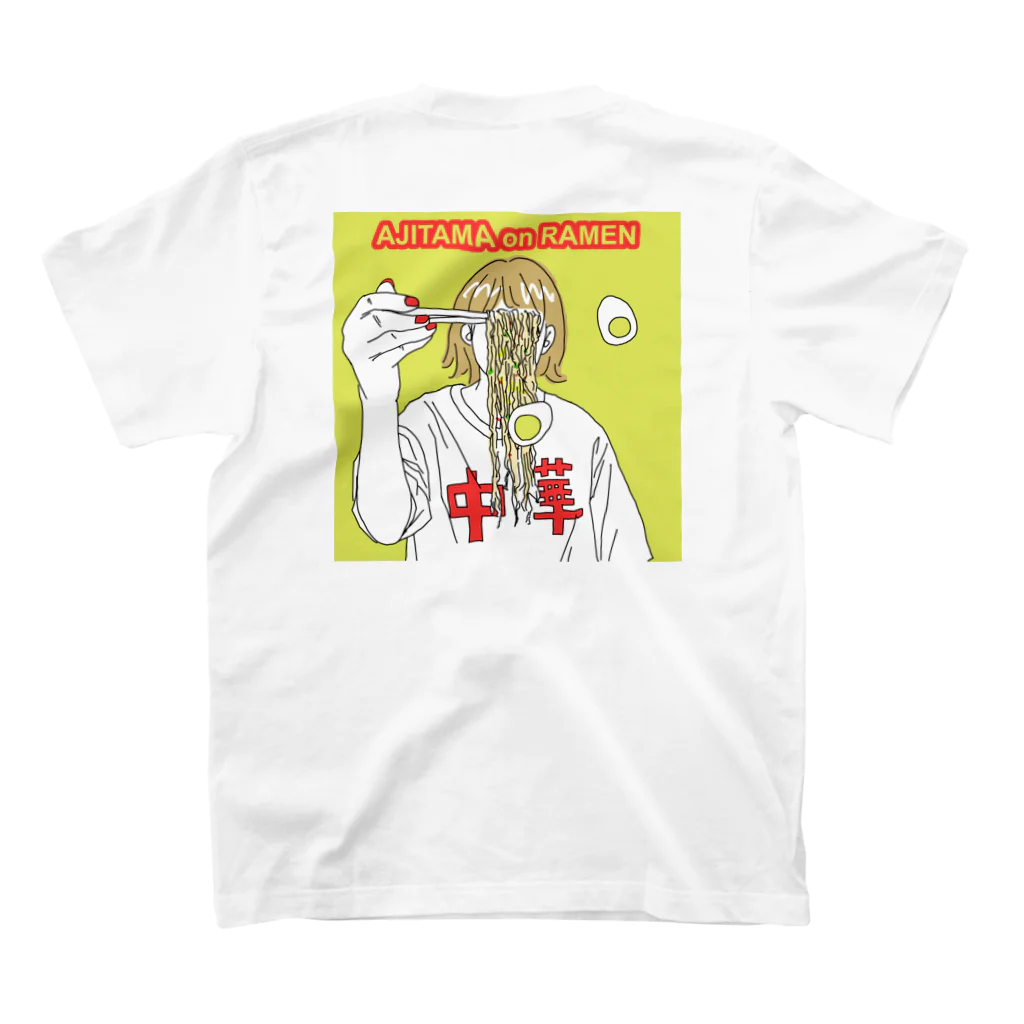 GIRLS LIKE FOODのAJITAMA on RAMEN スタンダードTシャツの裏面