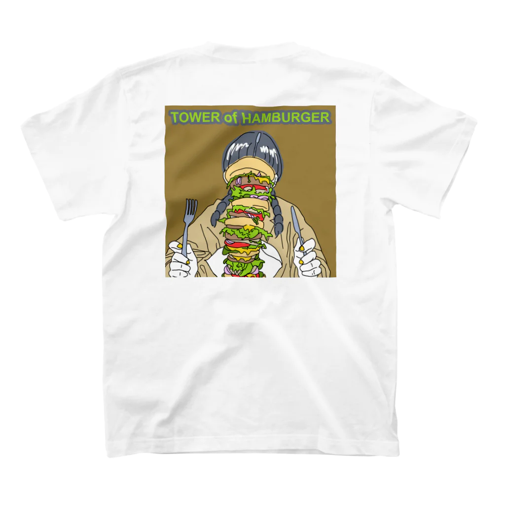 GIRLS LIKE FOODのTOWER of HAMBURGER スタンダードTシャツの裏面