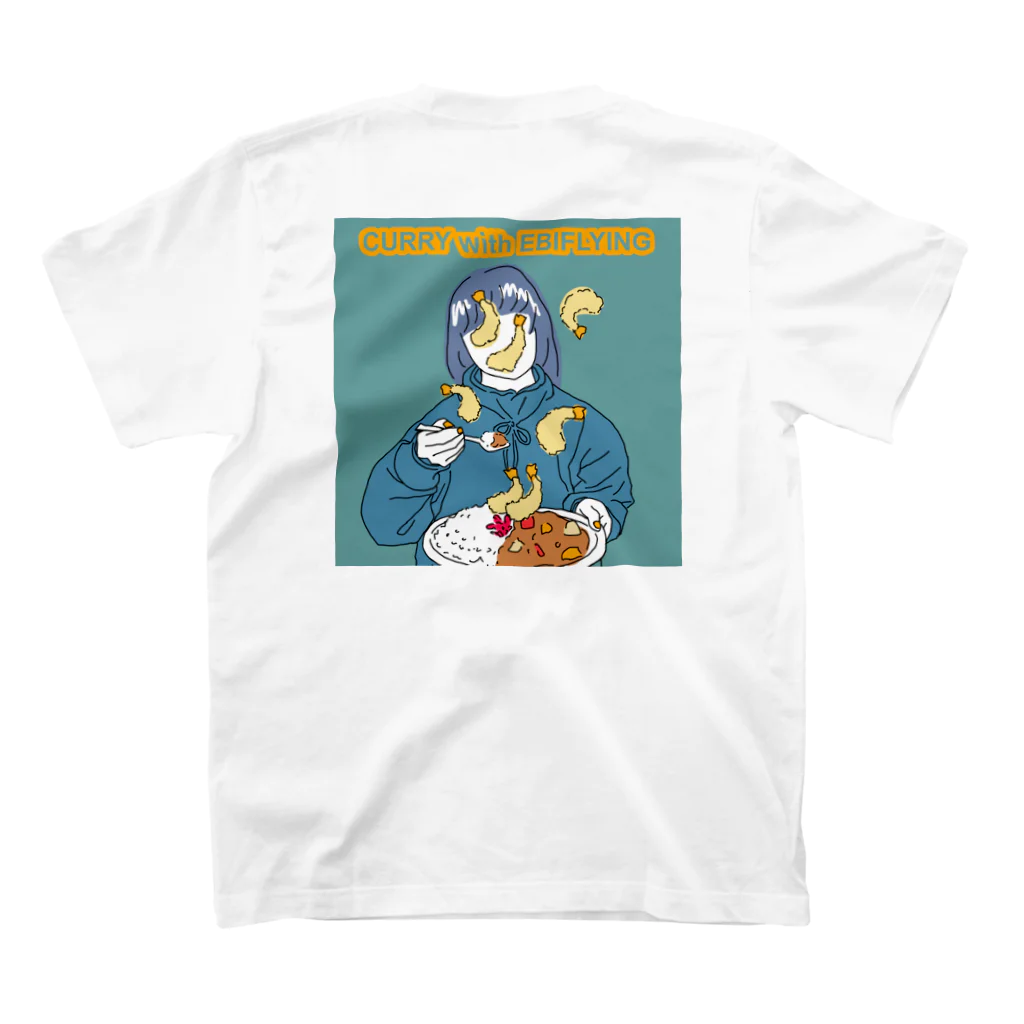 GIRLS LIKE FOODのCURRY with EBIFLYING スタンダードTシャツの裏面