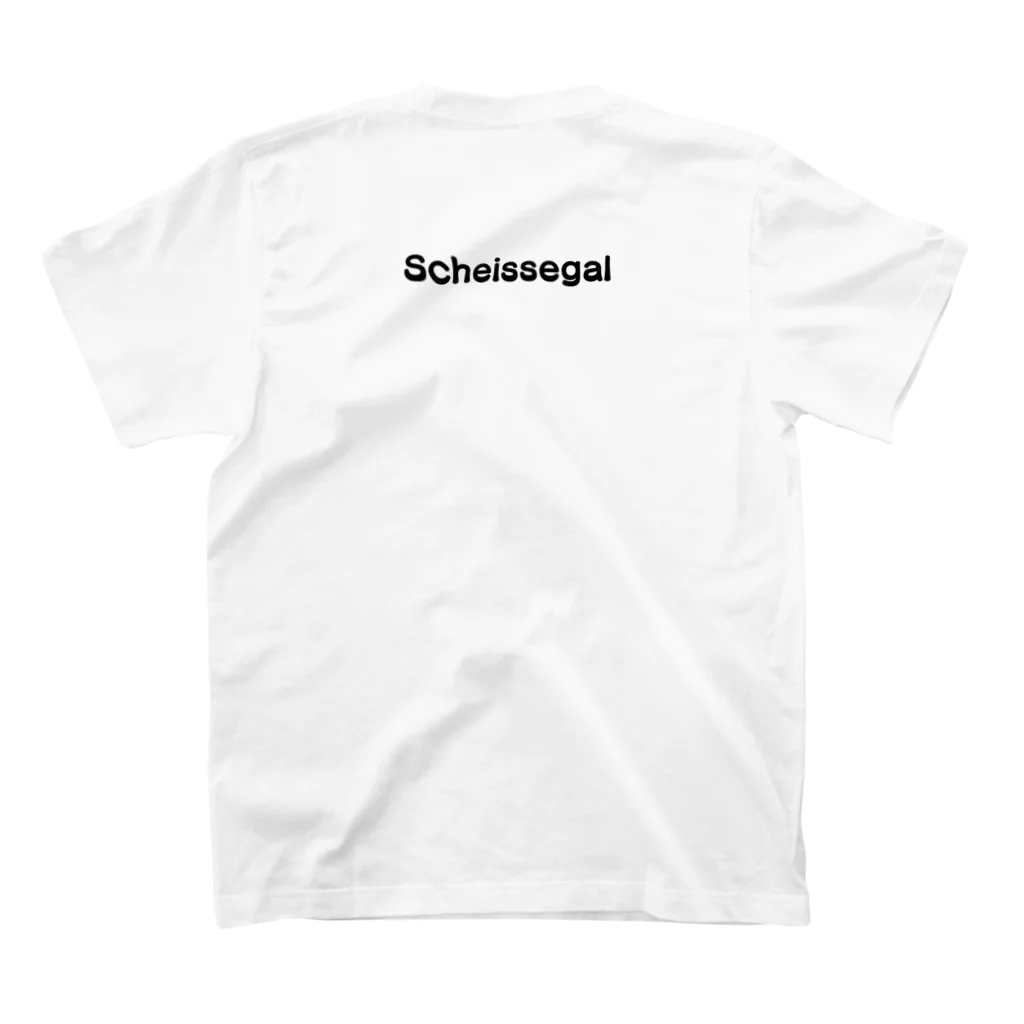 noiworksのScheissegal スタンダードTシャツの裏面