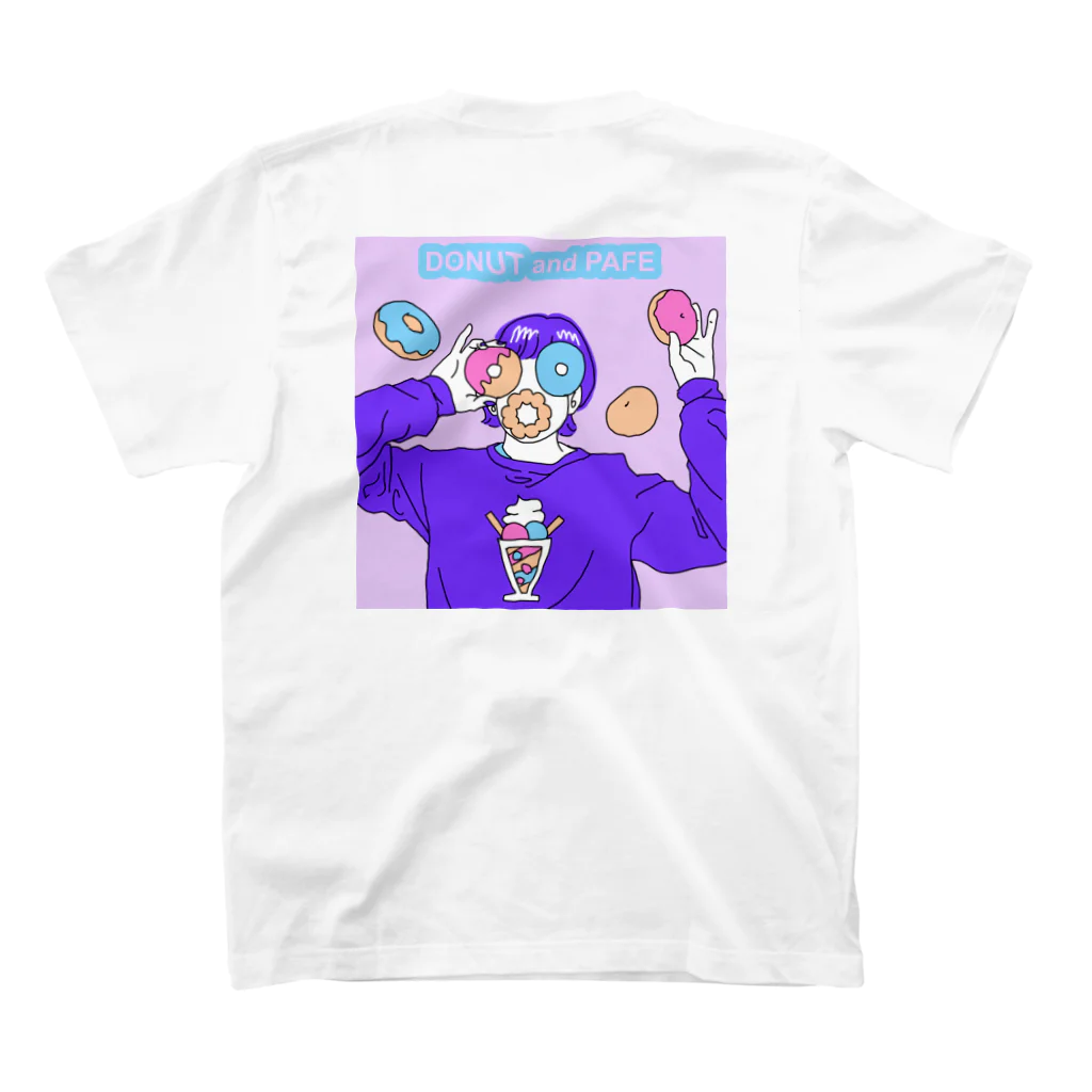 GIRLS LIKE FOODのDONUT and PAFE スタンダードTシャツの裏面