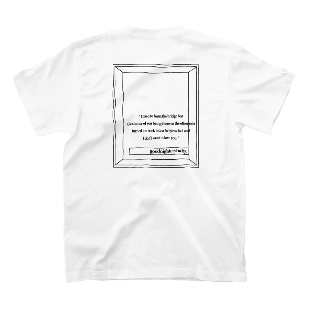 crybabyonlineshopのcbff-01 スタンダードTシャツの裏面