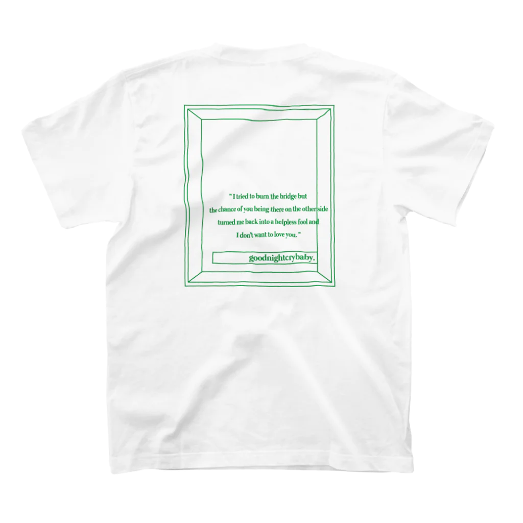 crybabyonlineshopのcbff-03 スタンダードTシャツの裏面