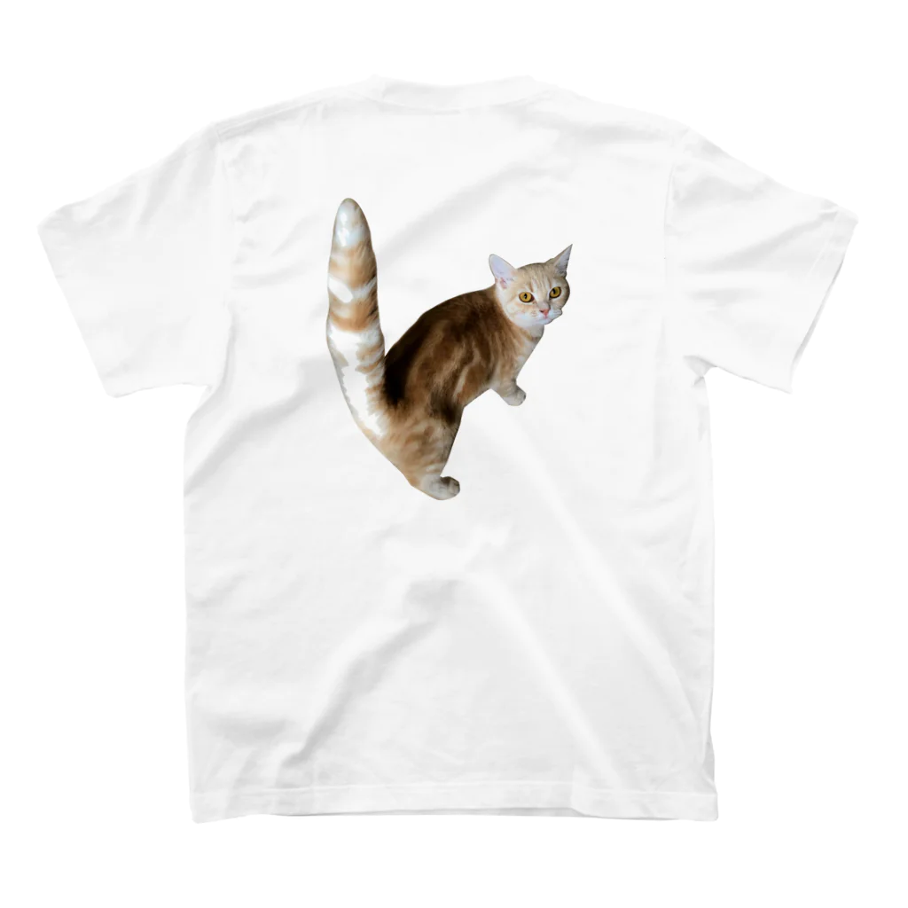 Sol the Catのしっぽエビフライ スタンダードTシャツの裏面