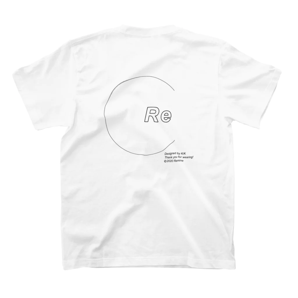 Remine_officialのRemine T shirt  スタンダードTシャツの裏面