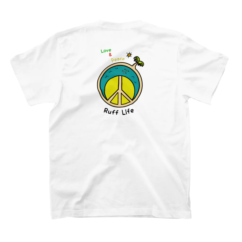 Ruff-LifeのRuff Life PEACE スタンダードTシャツの裏面