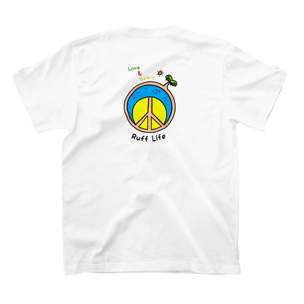 Ruff-LifeのRuff Life PEACE スタンダードTシャツの裏面