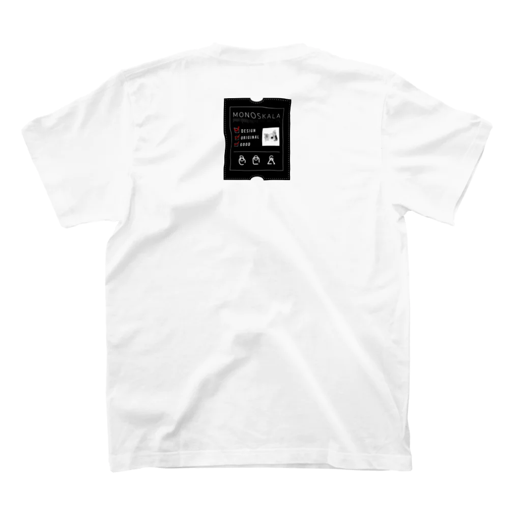 MONOSKALAのBACK_TAG Tシャツ スタンダードTシャツの裏面