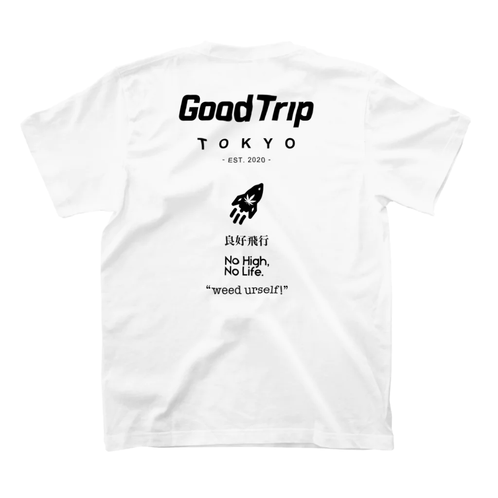 GoodTripの【GoodTrip】 オリジナル 小ロゴT 文字黒 スタンダードTシャツの裏面