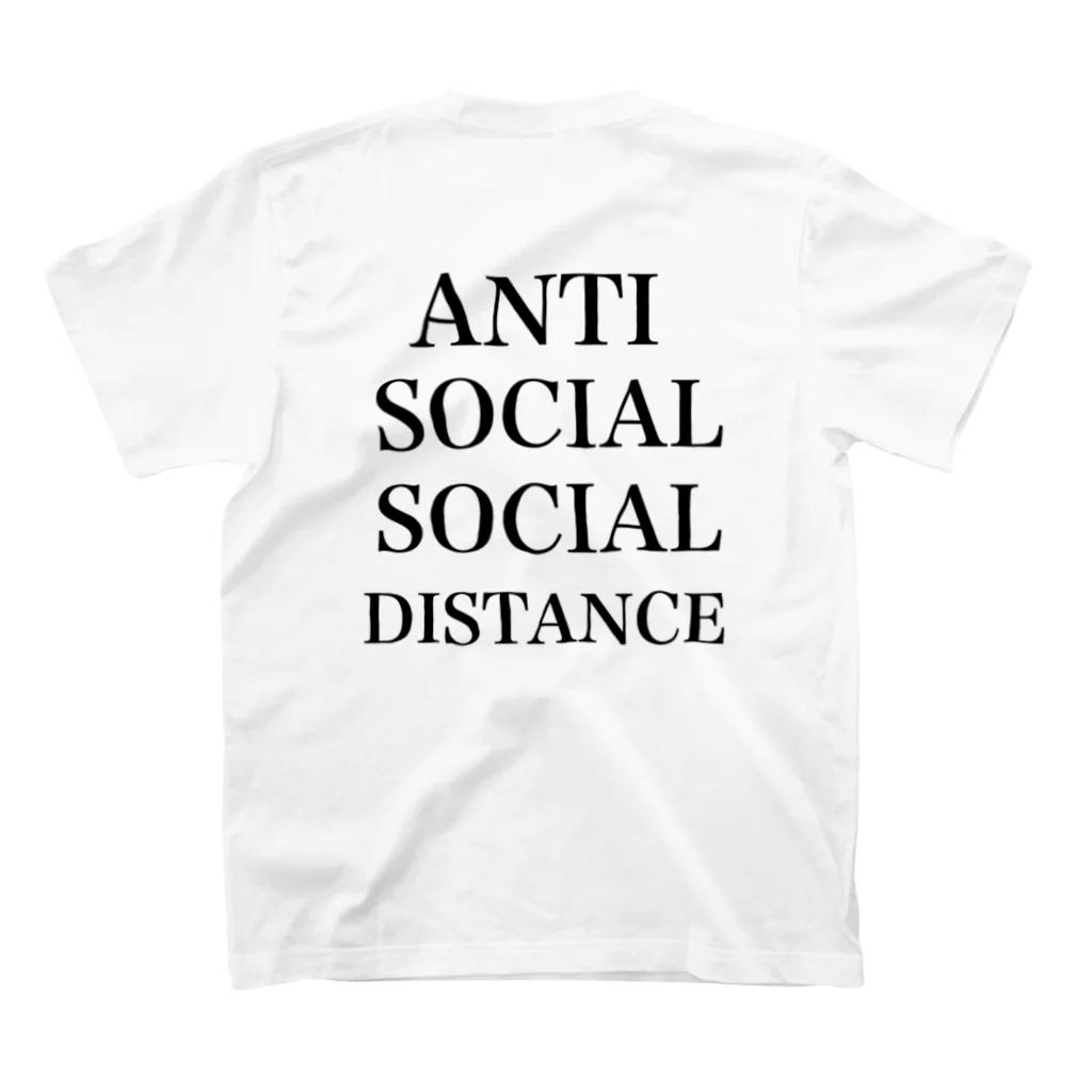 こころやさしい犬。のANTI SOCIAL DISTANCE スタンダードTシャツの裏面