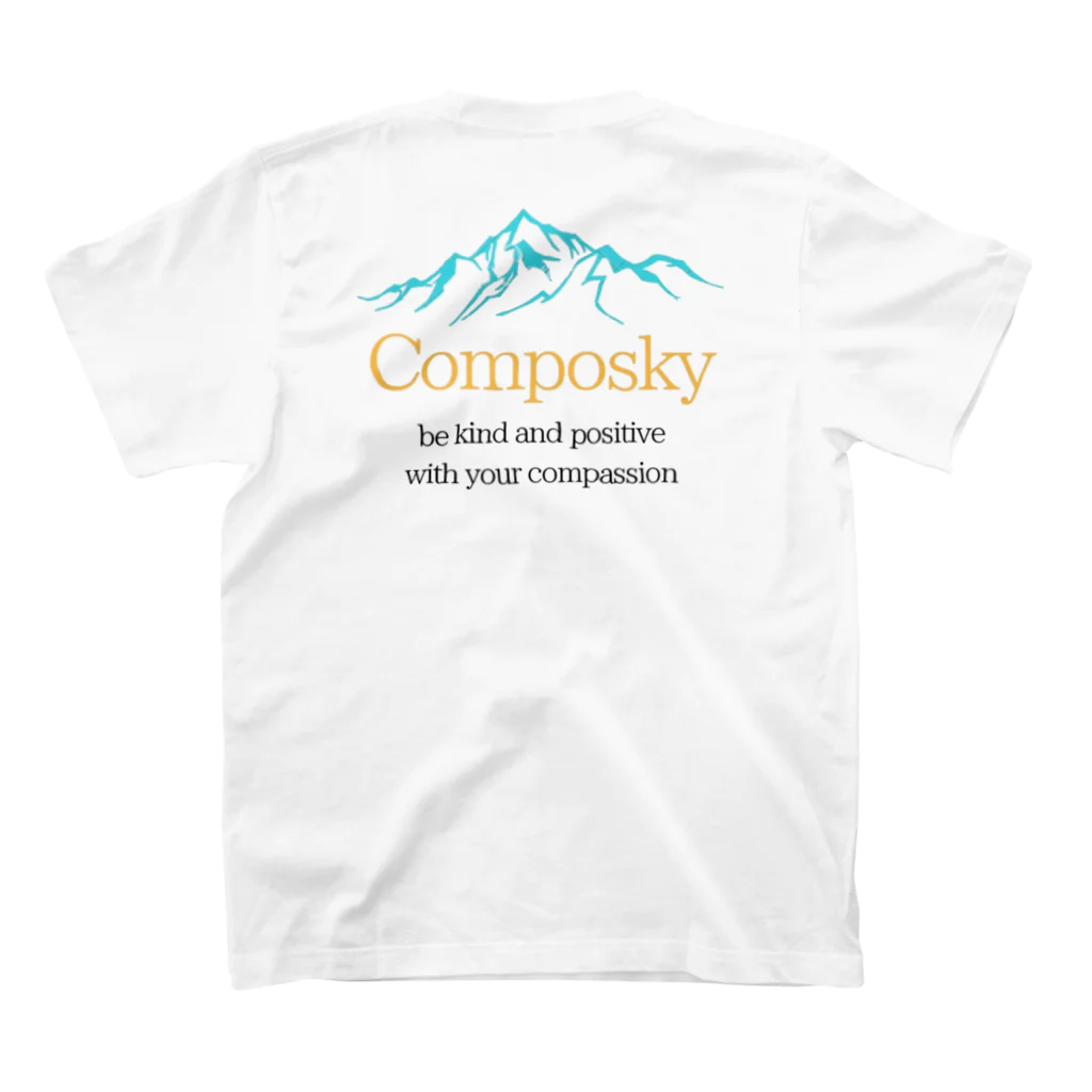 ComposkyのMOUNTAIN スタンダードTシャツの裏面