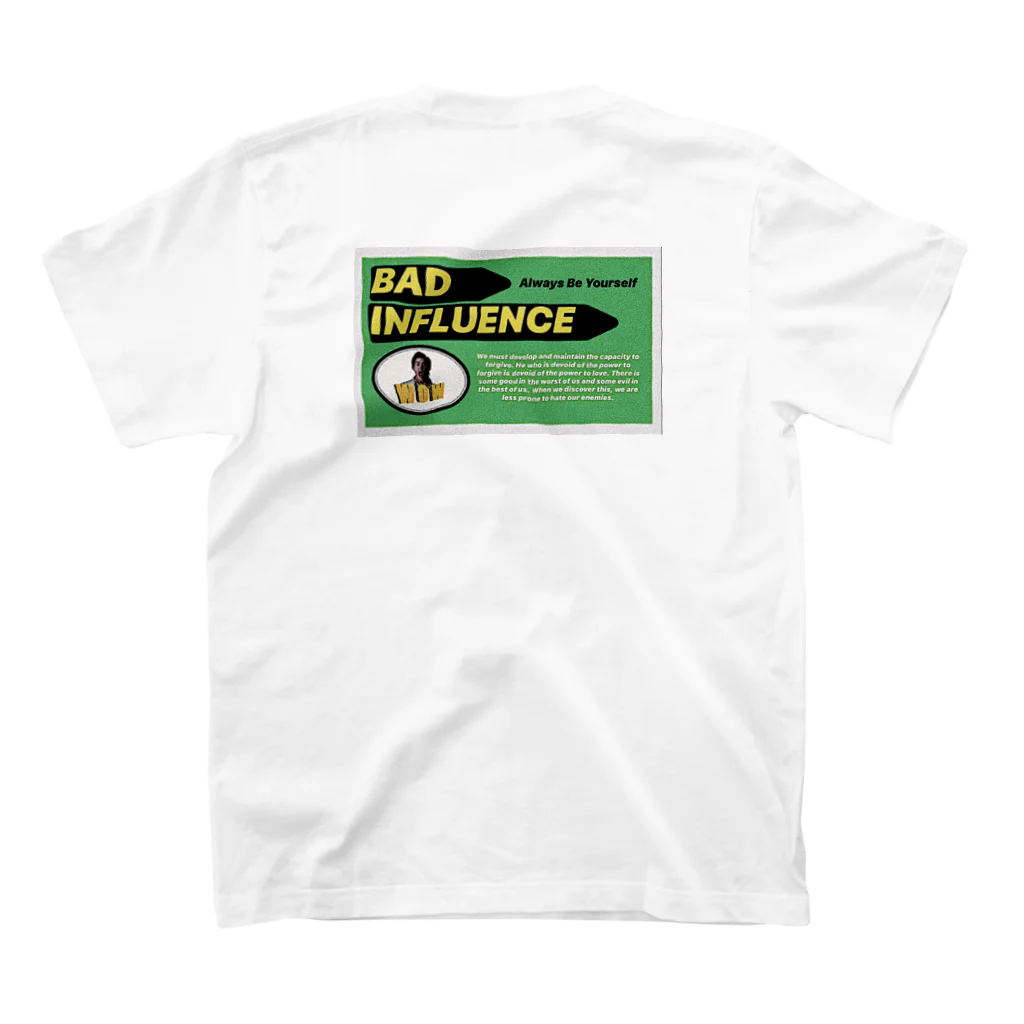 zettonのBAD INFLUENCE Regular Fit T-Shirtの裏面