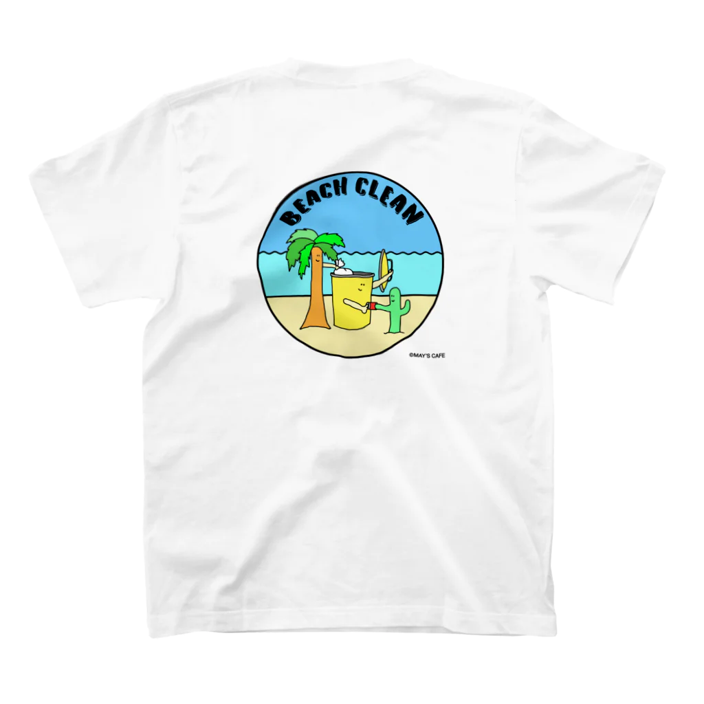 May's cafeのBEACH CLEAN スタンダードTシャツの裏面